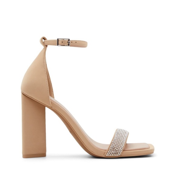 Call it Spring Luisa High heel sandals in nude with sparkle detail Size 7 - Picture 1 of 10